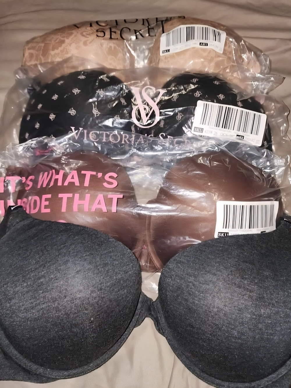Lot Of 4 Victoria's Secret Push Up Bras Brand New 38C